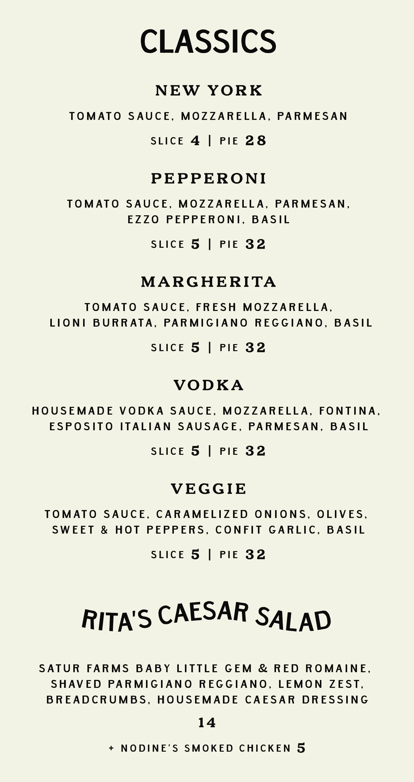 Rits's Pizza & Provisions